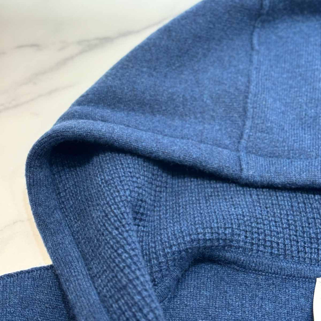 Burberry Cashmere Zip Jacket Ink Blue #XS