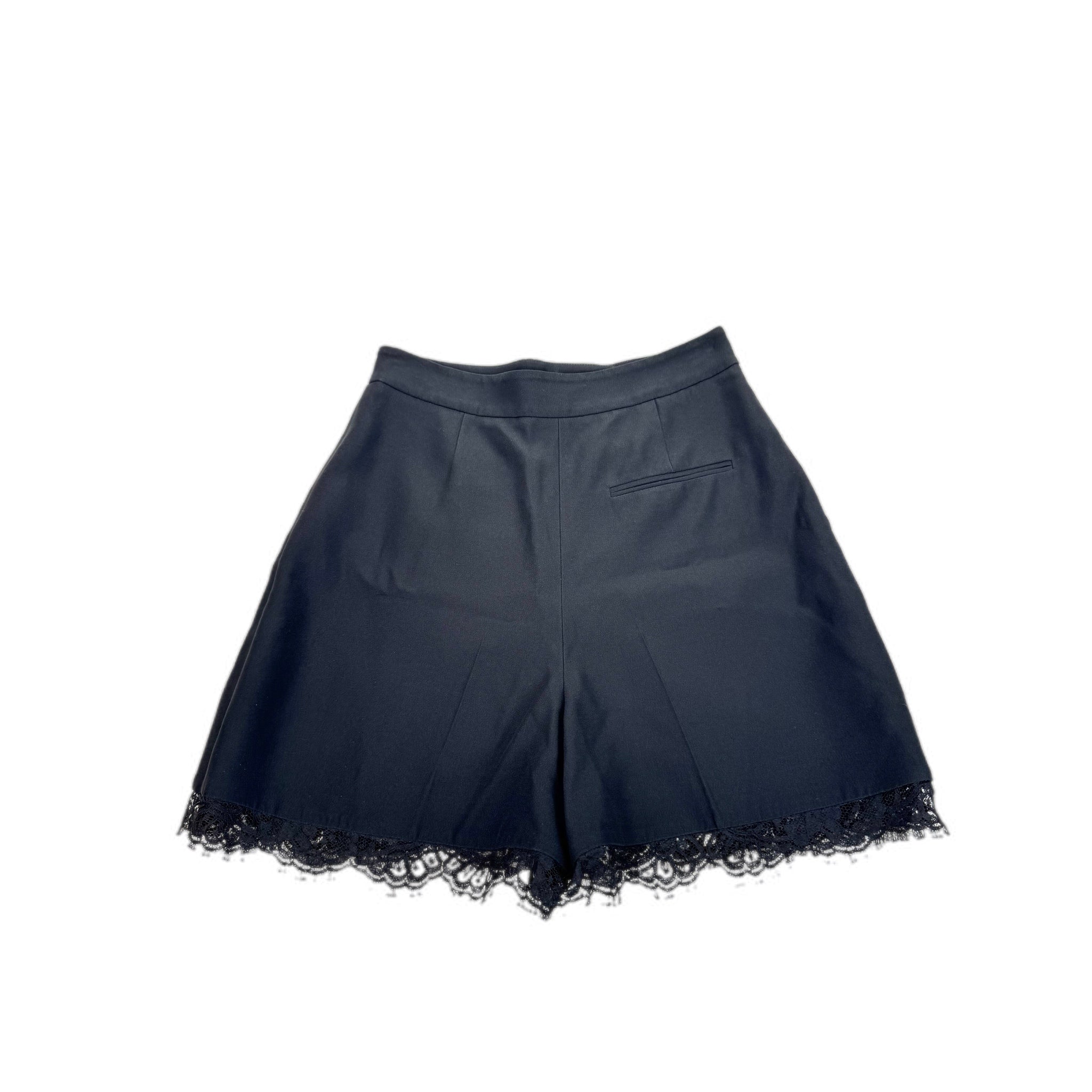 Alexander McQueen Ladies Shorts with Lace Black #40