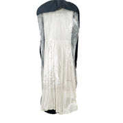 Prada White Draped Sleeveless Long Dress #S