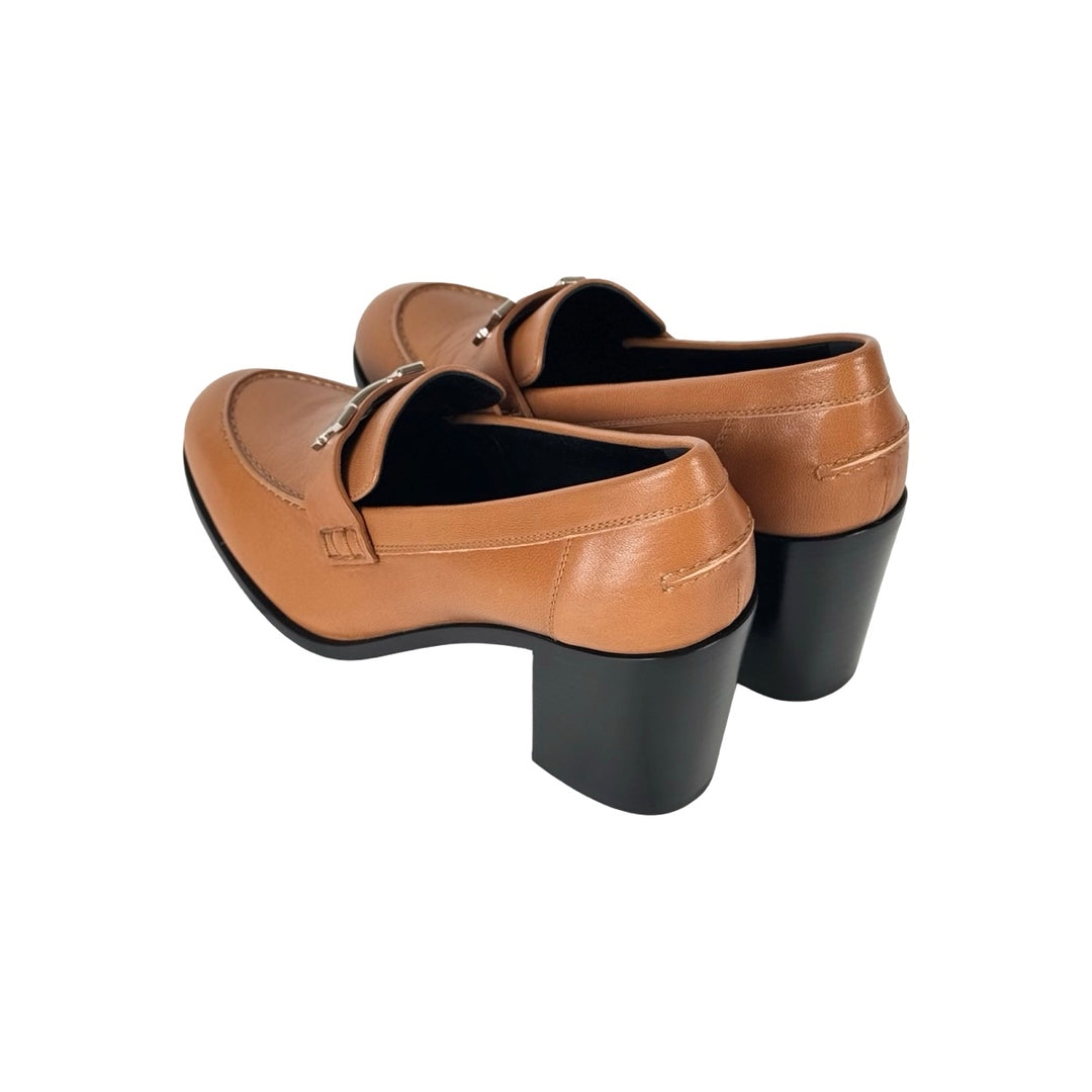 Hermes Dauphine 70 Loafer Beige Shoes #38