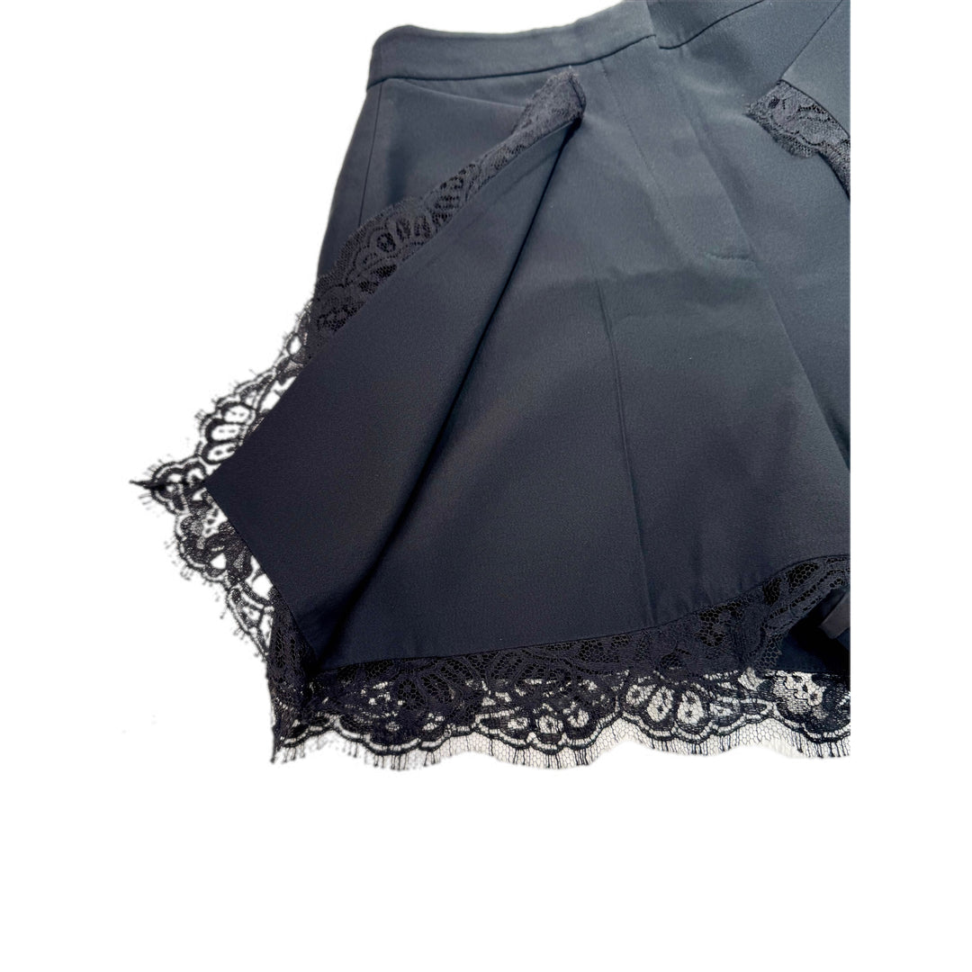Alexander McQueen Ladies Shorts with Lace Black #40