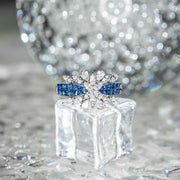 Natural Sapphire Diamond Ring D1.0ct d1.0ct. 18K