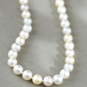 Natural Multi Akoya Pearl Necklace 6.5-7mm, S925 Silver