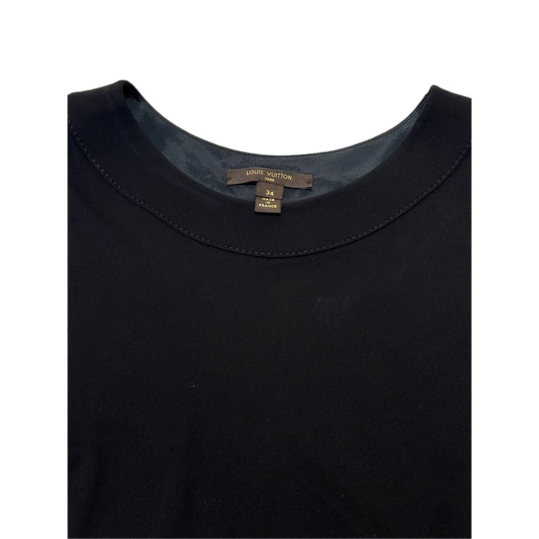 Louis Vuitton Black Viscose T-Shirt Dress #34