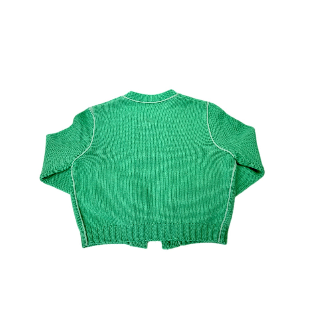 Miumiu Green Embellished Cashmere Cardigan #36