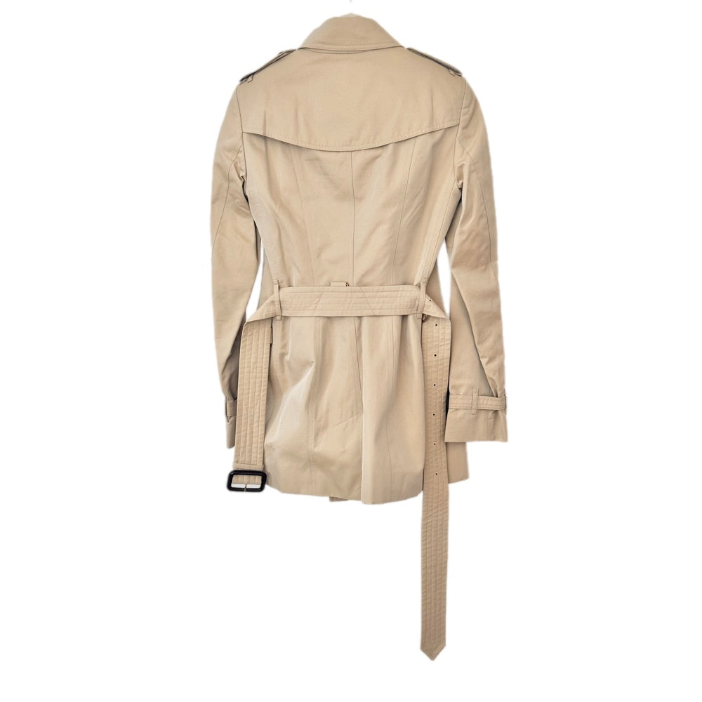 Burberry Beige Short Trench Coat Jacket #34