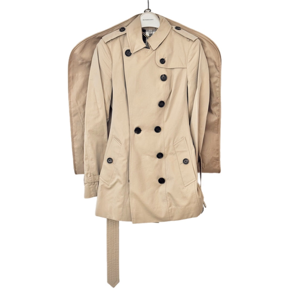 Burberry Beige Short Trench Coat Jacket #34