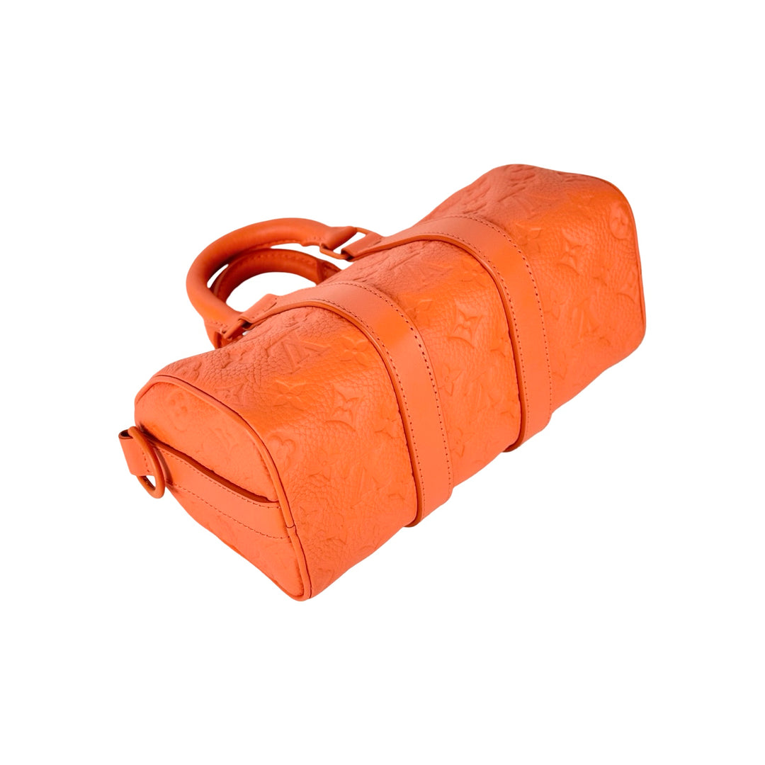 Louis Vuitton Orange Monogram Keepall  25cm