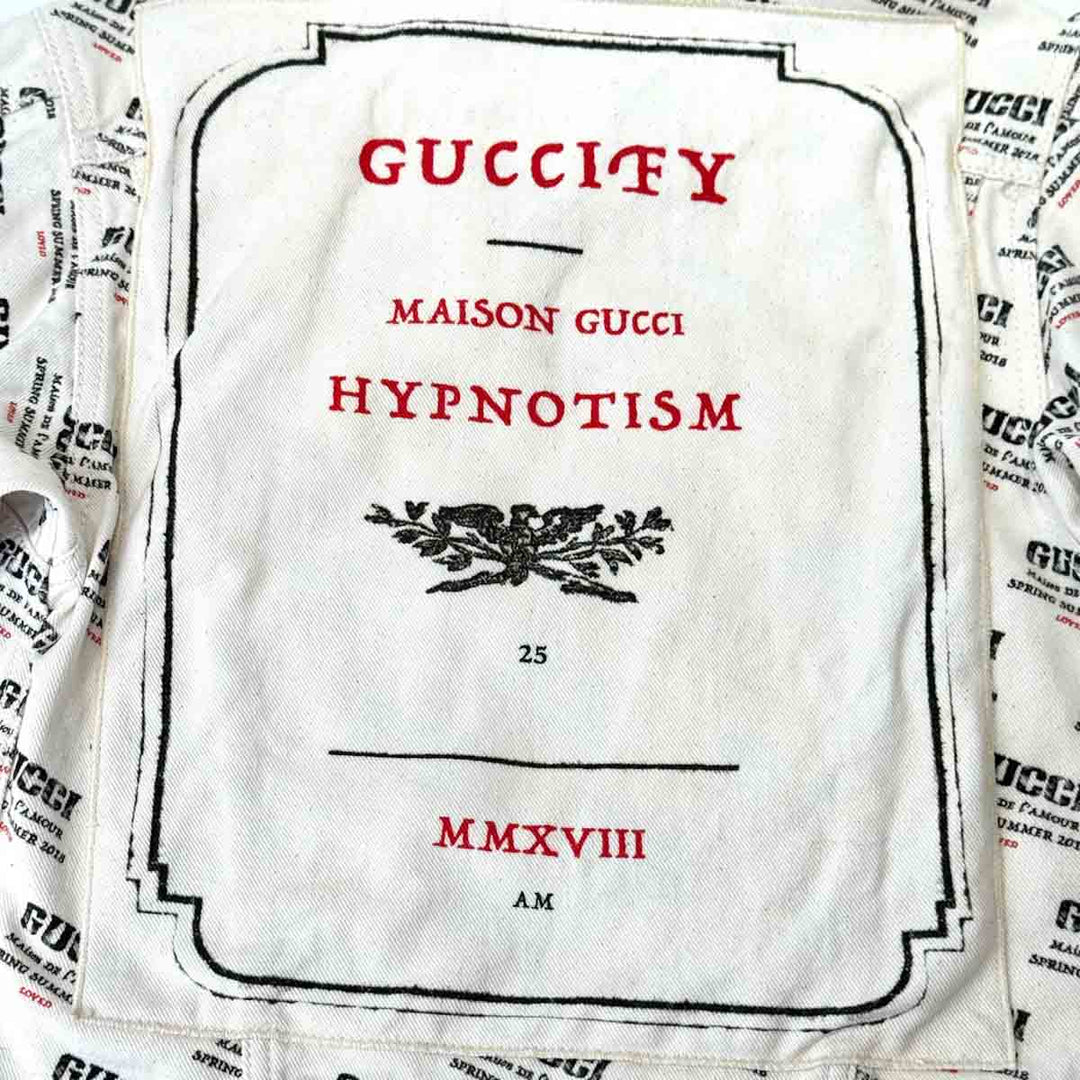 Gucci Cotton Invitation Stamp Denim Jacket