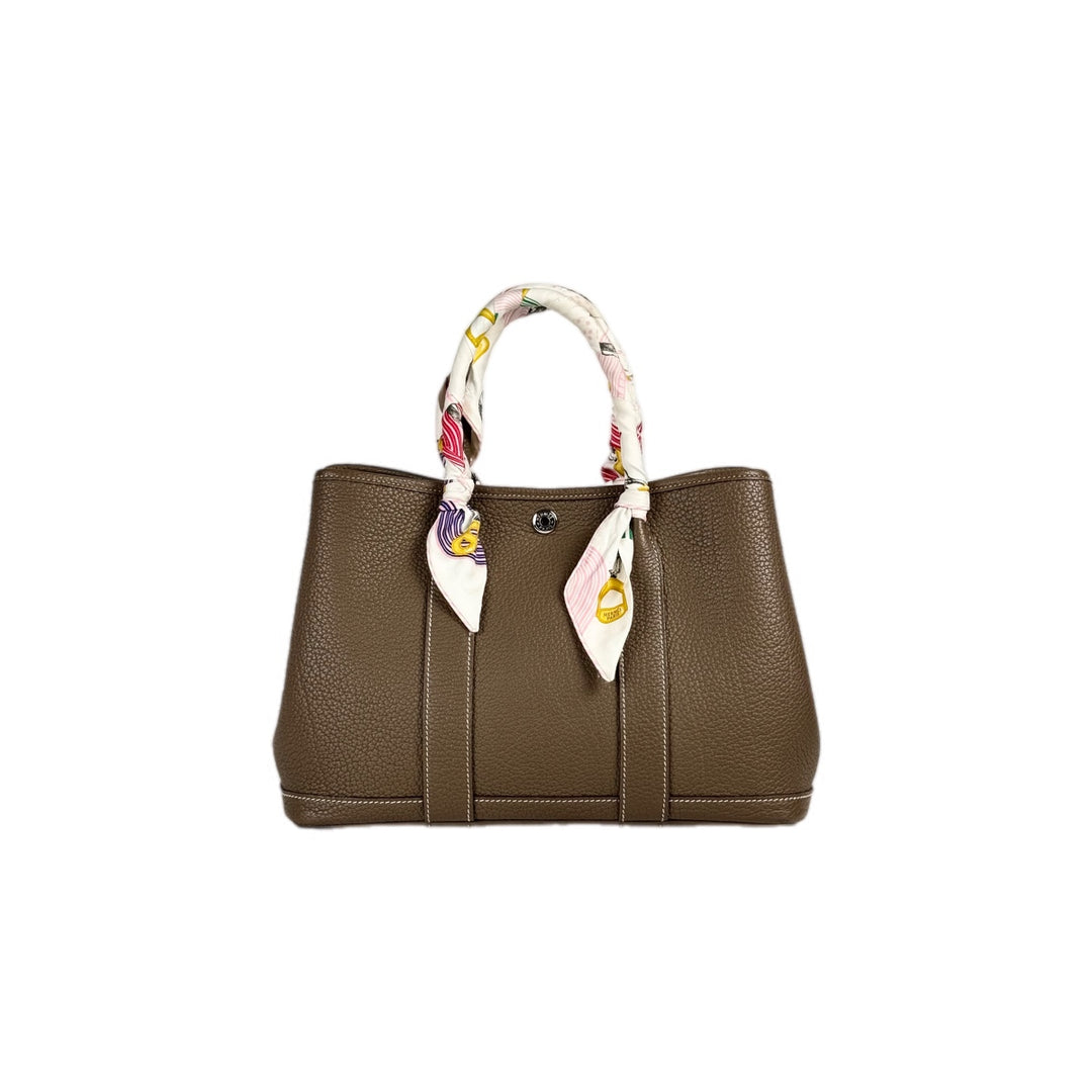 Hermes Garden Party 30cm Etoupe Bag