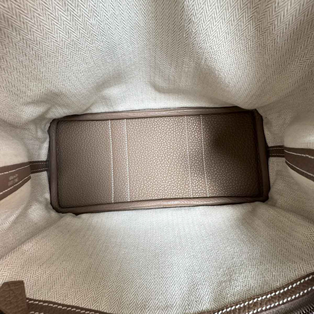 Hermes Garden Party 30cm Etoupe Bag