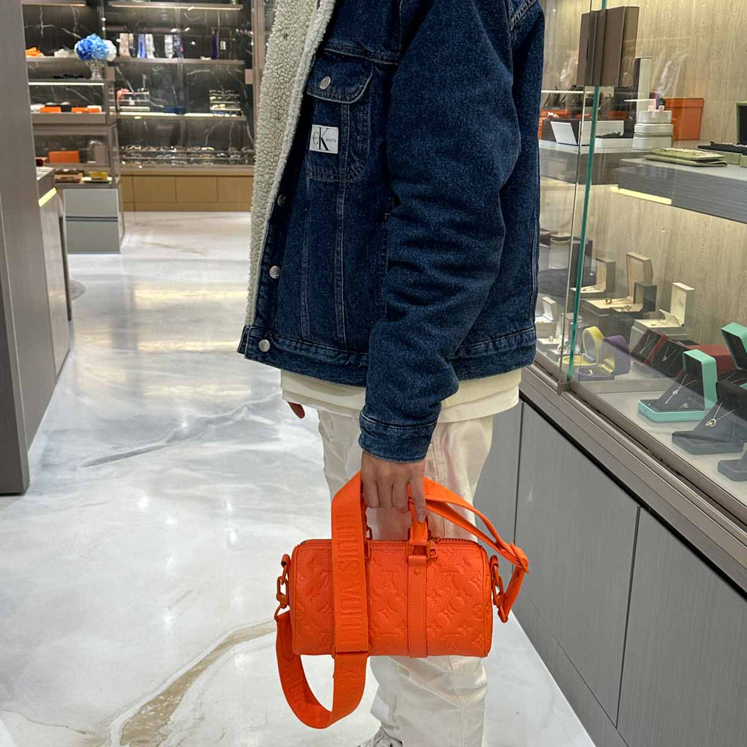 Louis Vuitton Orange Monogram Keepall  25cm