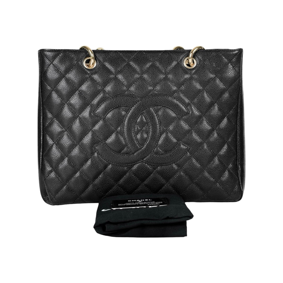 Chanel Tote Gst Black Caviar Bag
