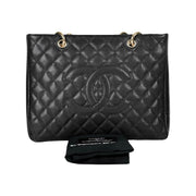 Chanel Tote Gst Black Caviar Bag