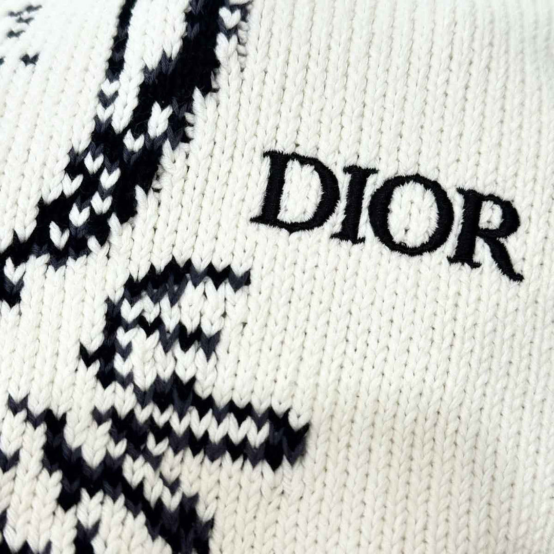 Dior White Cotton Sweater  S
