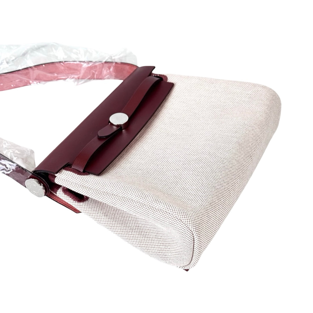 Hermes Herbag Mini Rouge/Beige