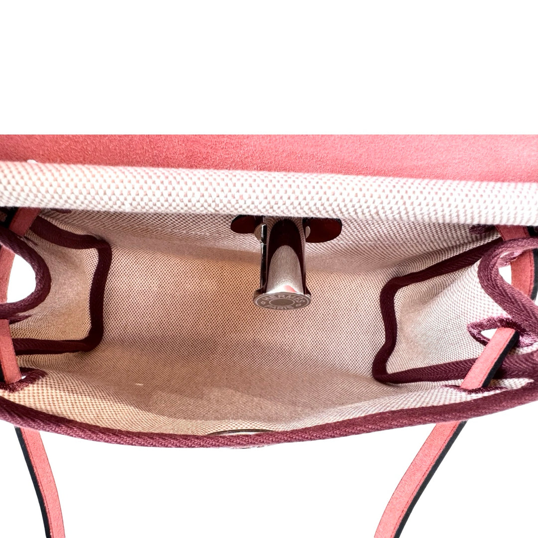 Hermes Herbag Mini Rouge/Beige