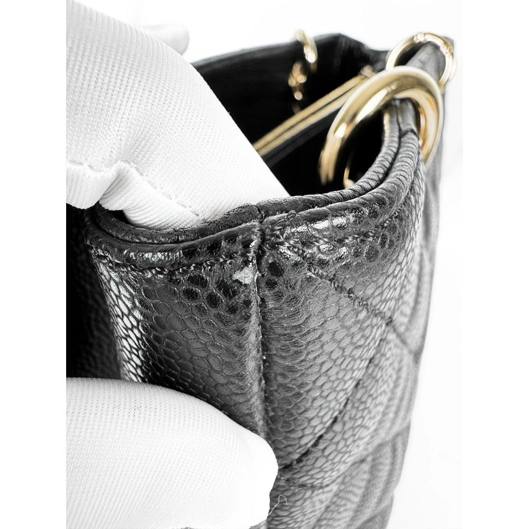 Chanel Tote Gst Black Caviar Bag