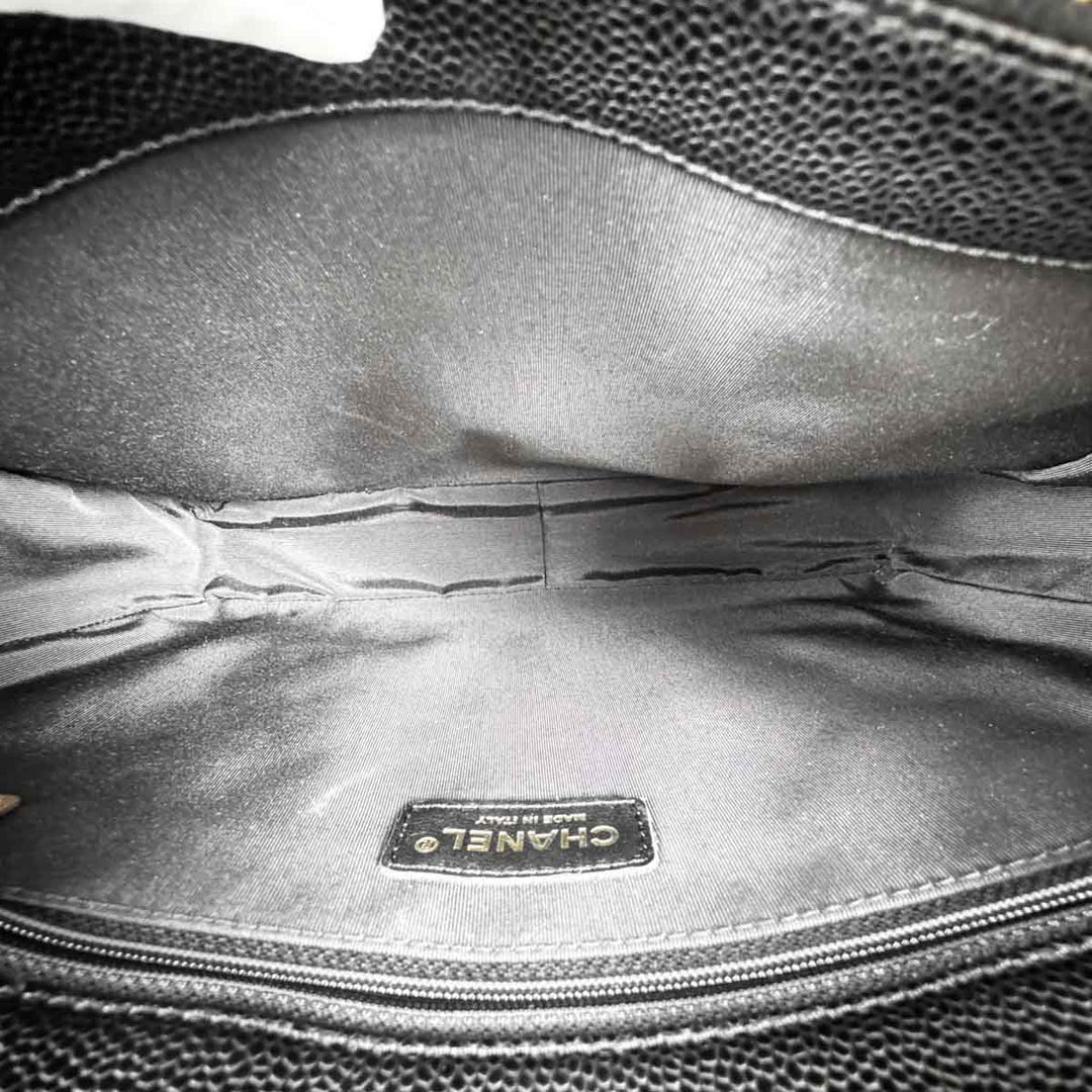 Chanel Tote Gst Black Caviar Bag