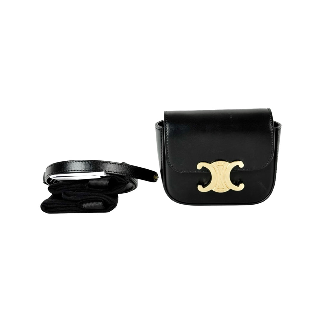 Celine Triomphe Mini Bag Black
