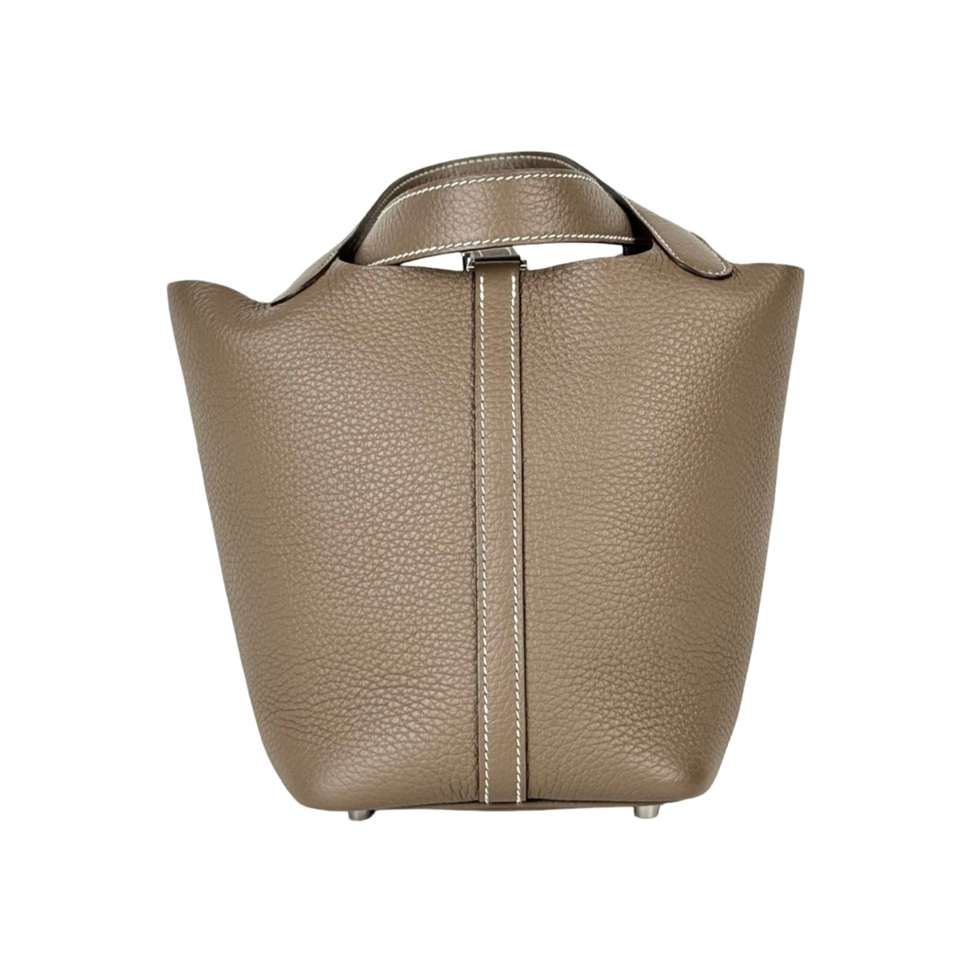 Hermes Picotin 18 Cm Etoupe Bag TC