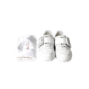 Roger Vivier Crystal White Leather Sneaker Shoes #39