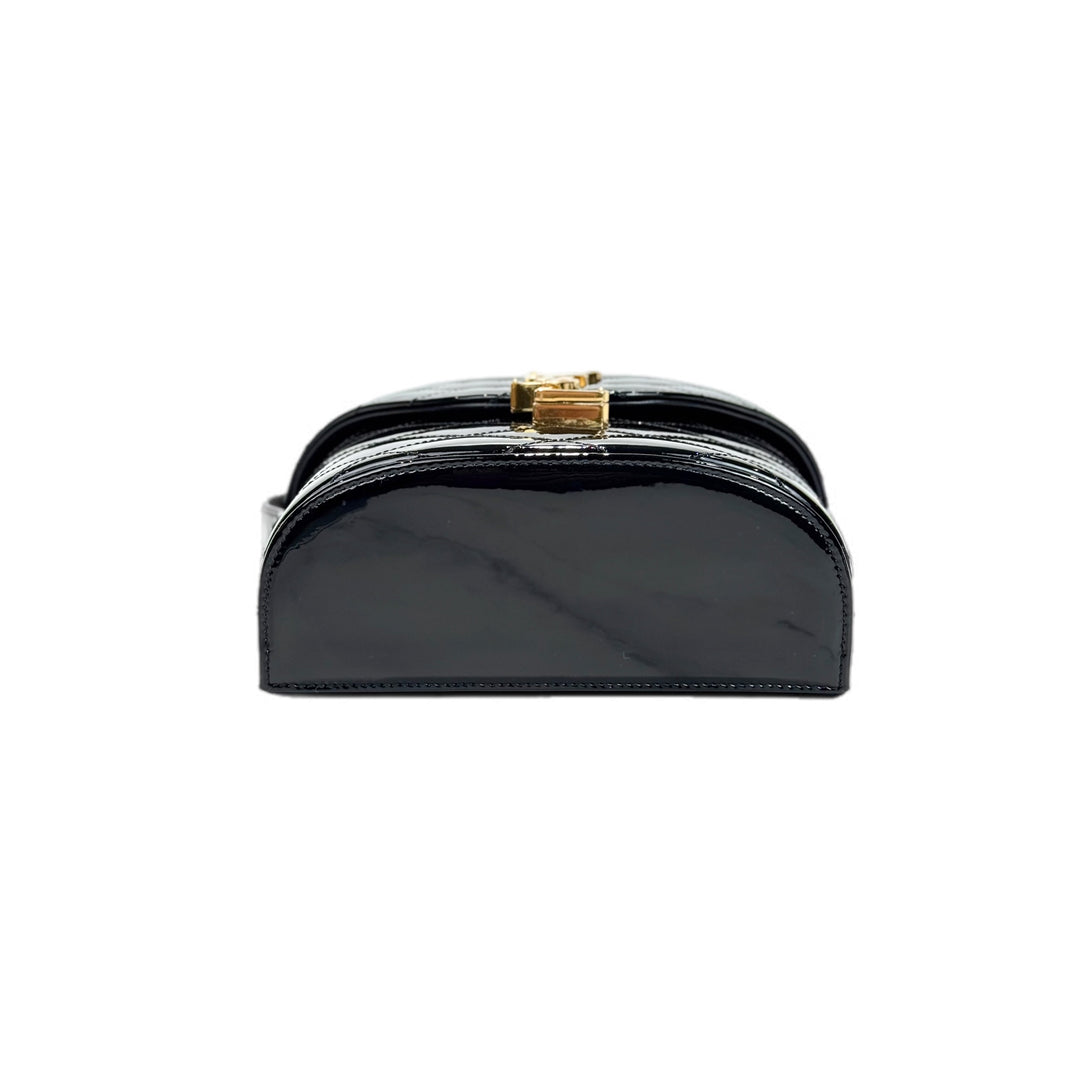YSL Black Patent Box Bag