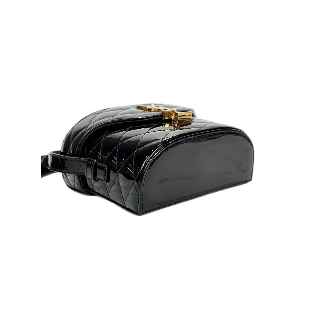 YSL Black Patent Box Bag
