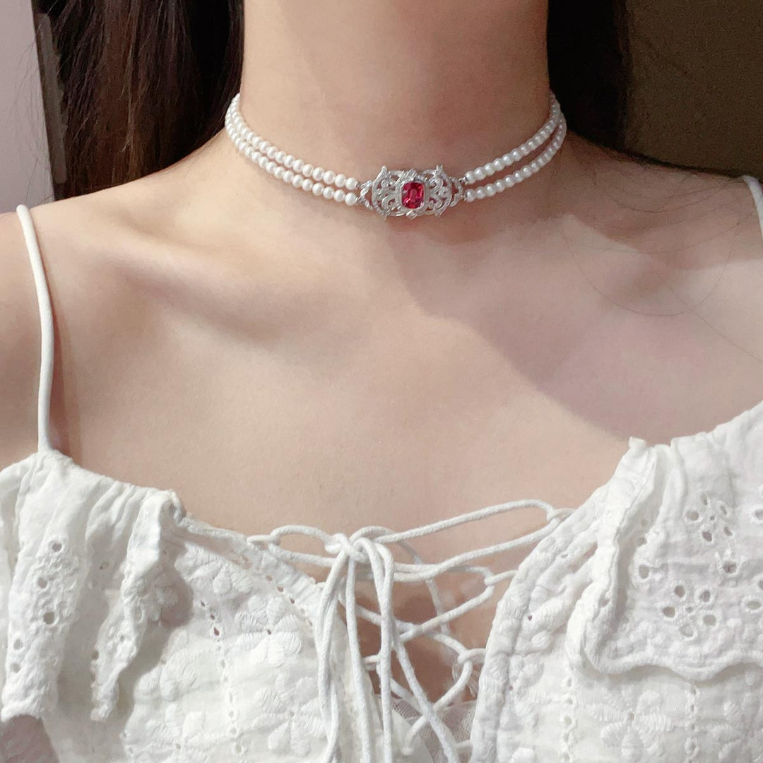 Natural Burma Jedi Spinel Diamond Necklace D2.98ct d0.78ct. 18K Gold No Heat
