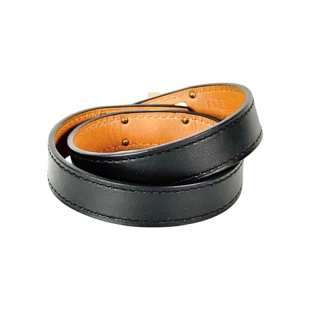 Hermes Black Kelly Double Tour Bracelet