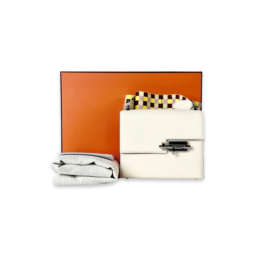 Hermes Mini Verrou 17cm Nata Bag