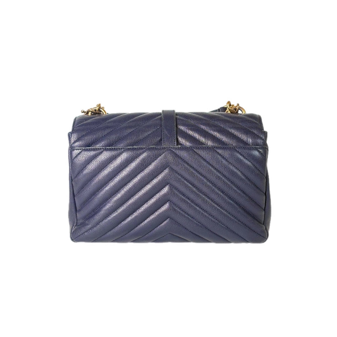 YSL Blue College Chain Bag