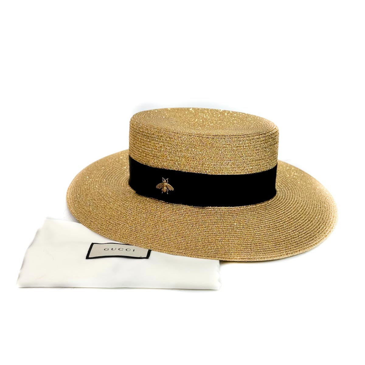 Gucci Lame Papier Hat #S 56cm