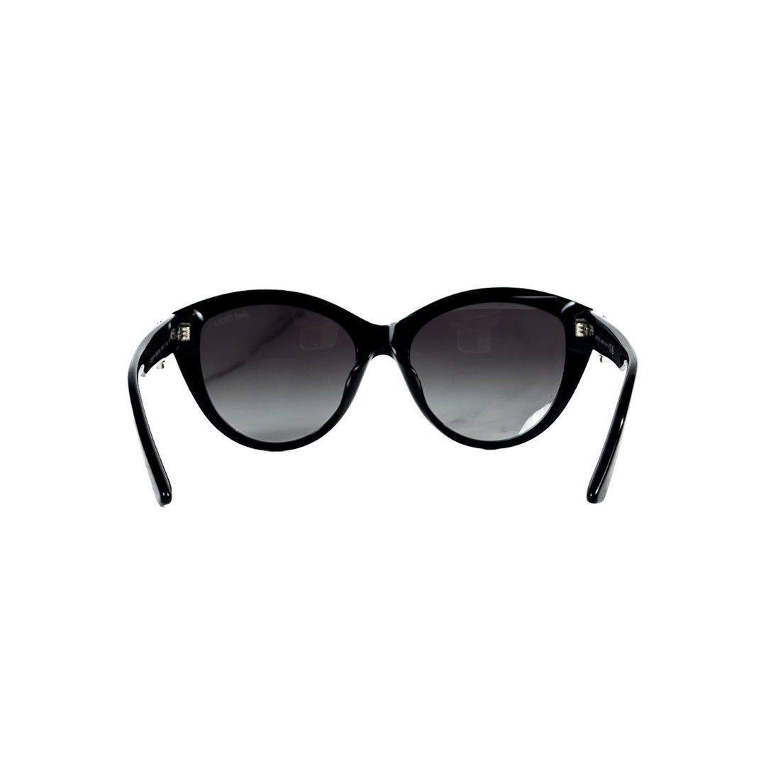 Jimmy Choo Black Frame Gradient Grey Sunglasses
