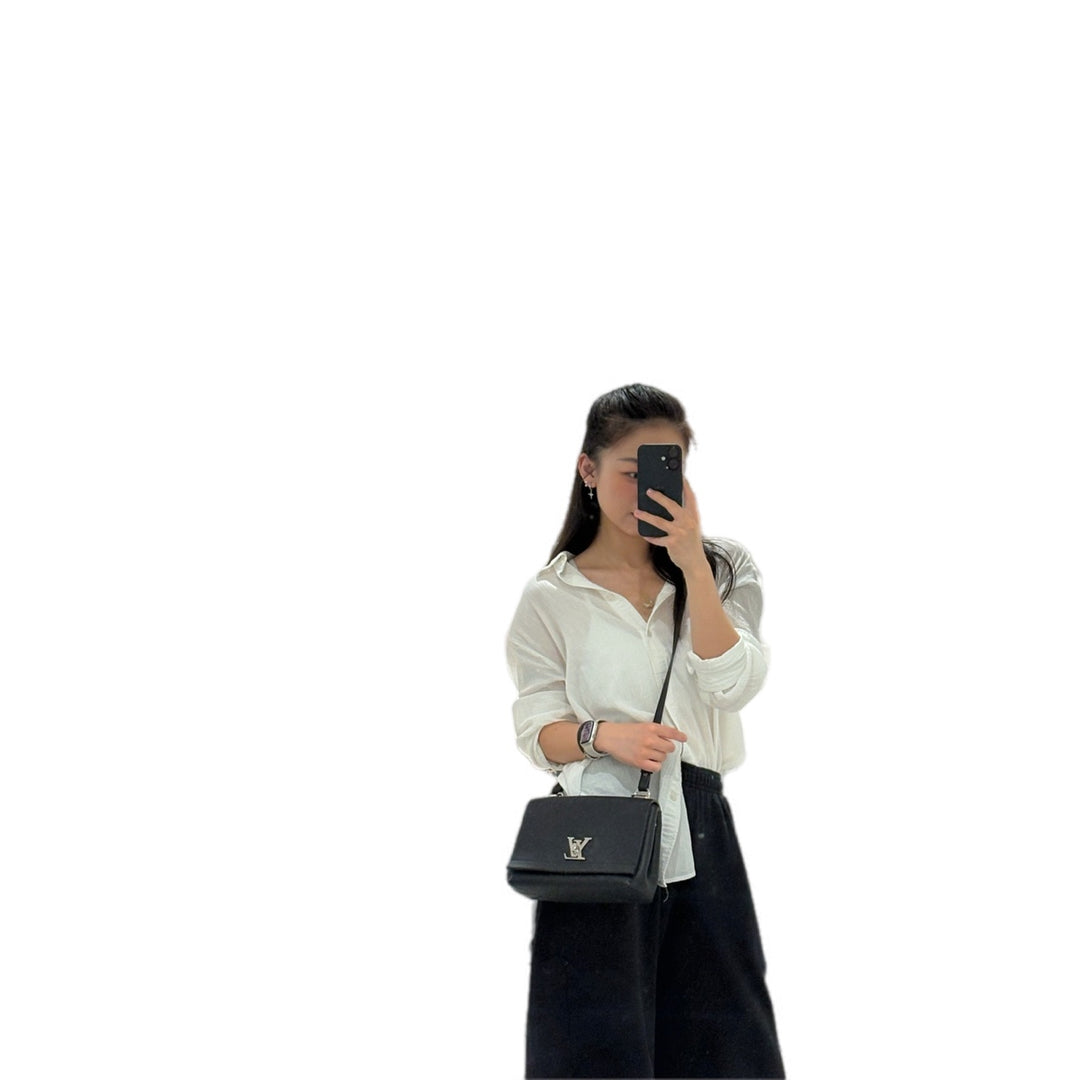 Louis Vuitton Lockme BB Black Calfskin