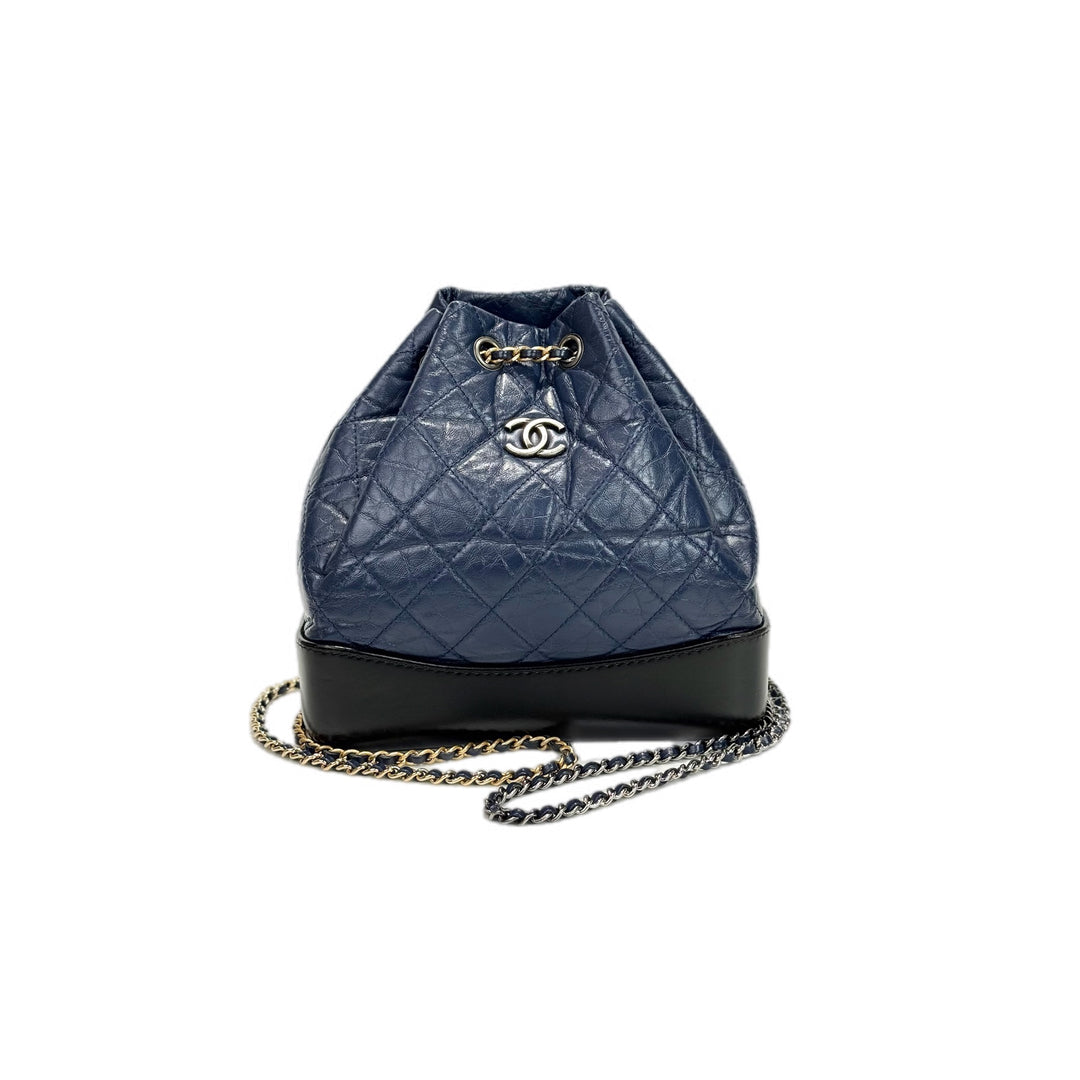 Chanel Gabrielle Backpack Navy Bag