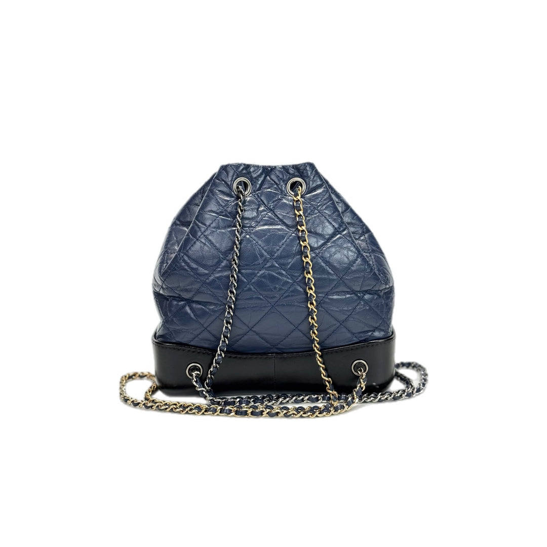 Chanel Gabrielle Backpack Navy Bag