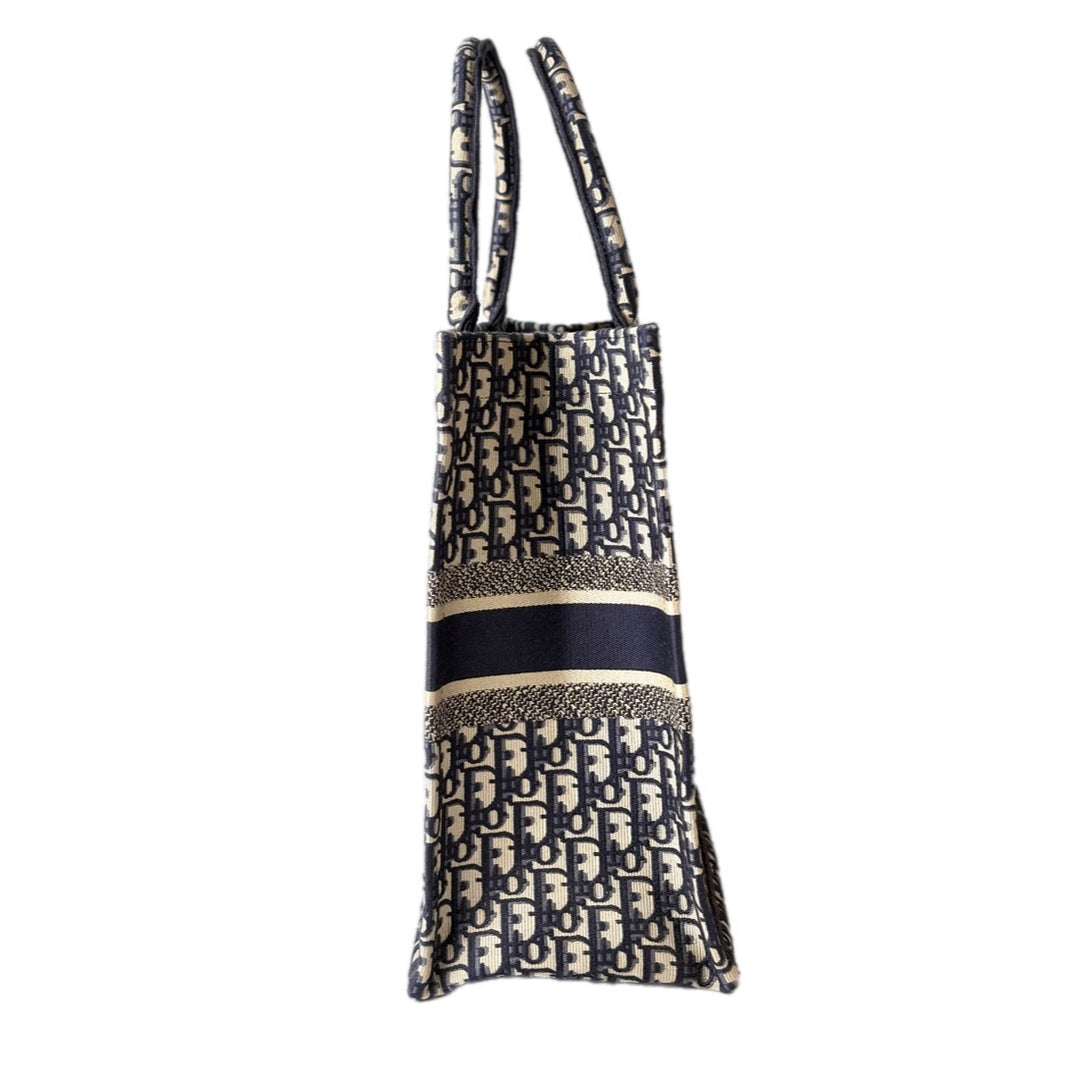 Dior Book Tote GM Bag Blue Oblique