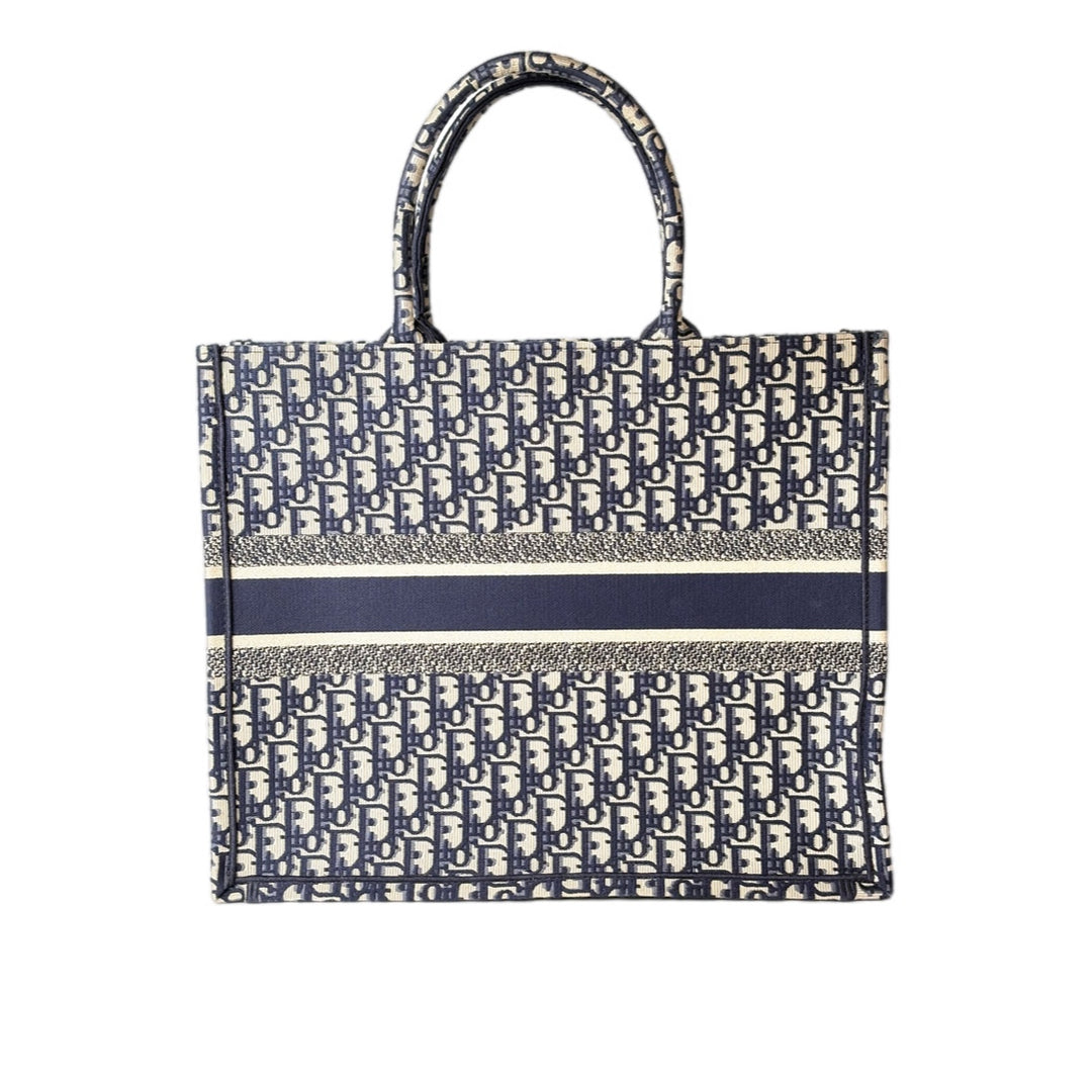 Dior Book Tote GM Bag Blue Oblique