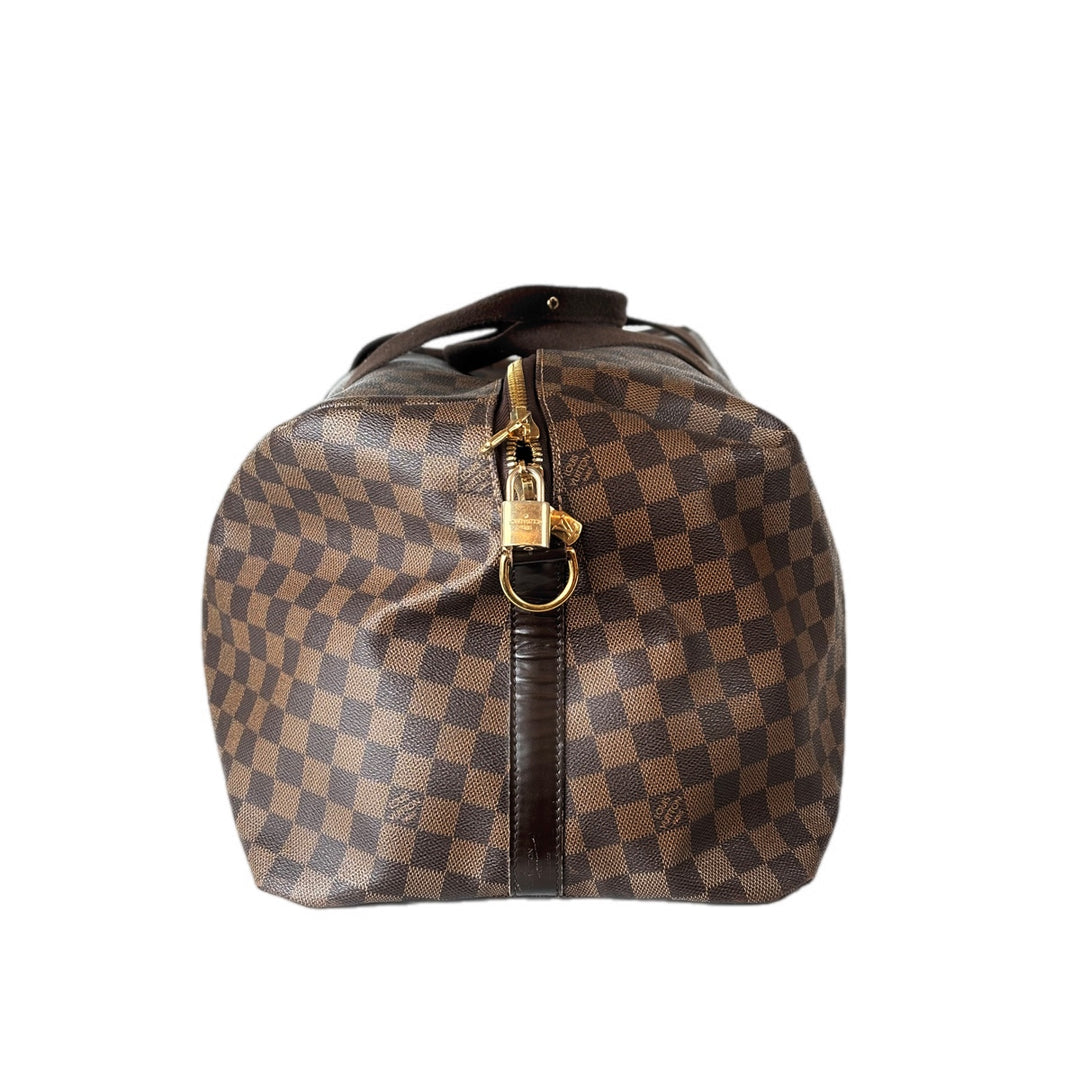 Louis Vuitton Keepall  55cm Damier Ebene Bag
