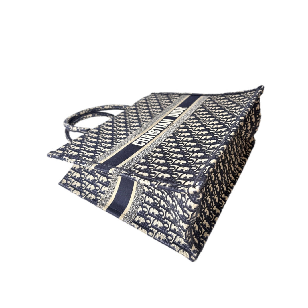 Dior Book Tote GM Bag Blue Oblique