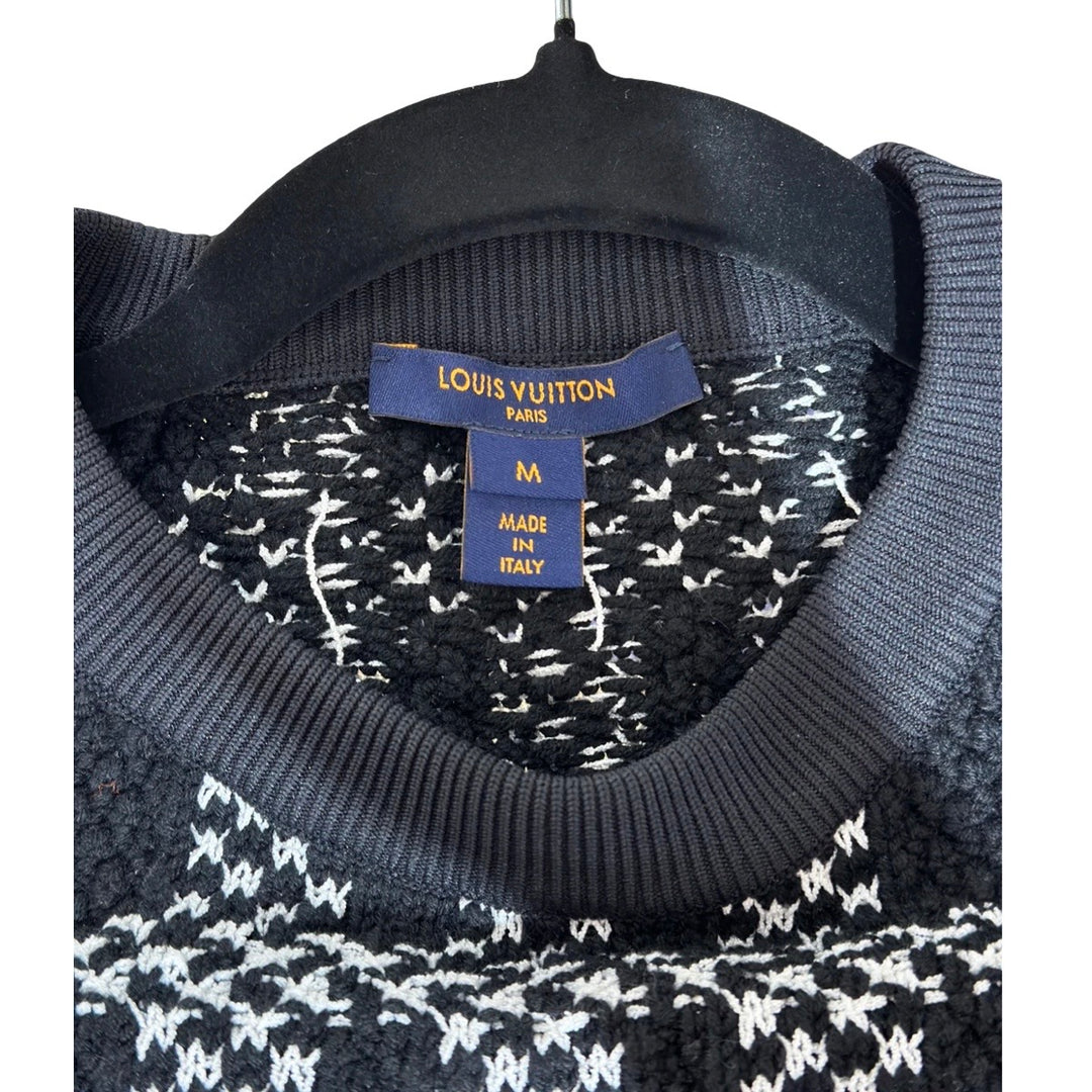 Louis Vuitton Black Wool/Cotton Sweater #M