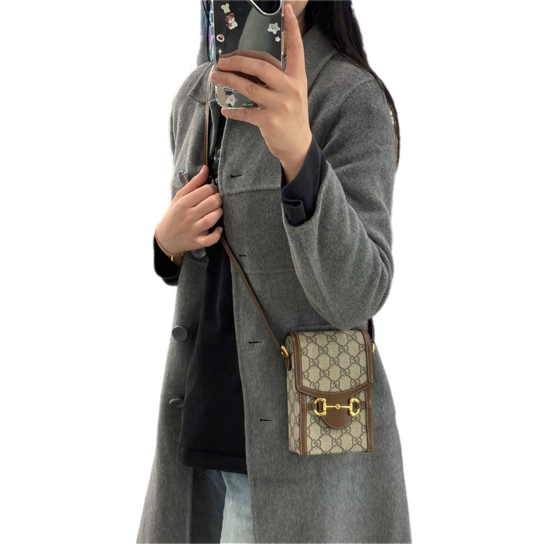Gucci 1955 Horsebite Mini Phone Bag