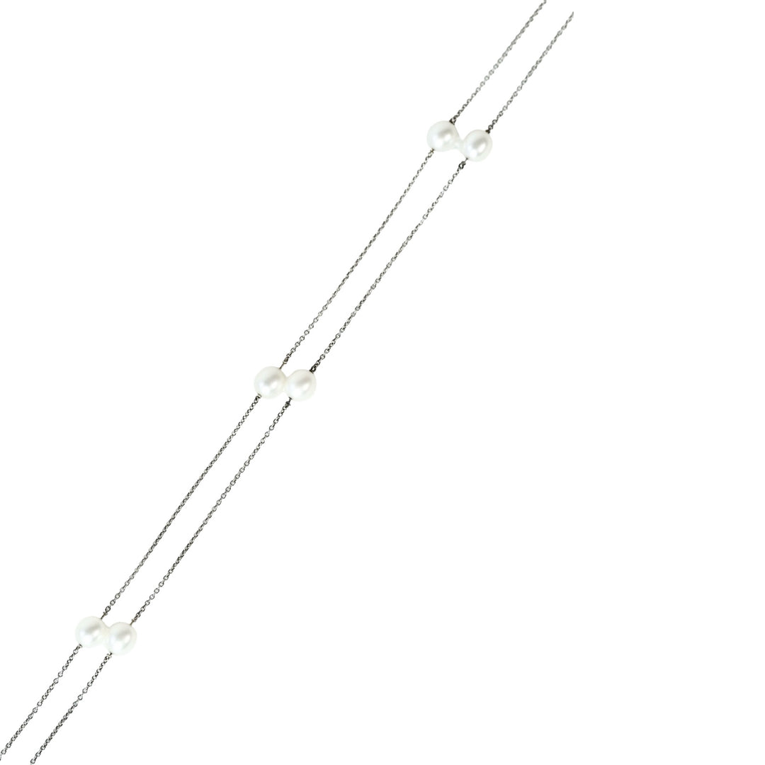 Tiffany Silver Peal Long Necklace