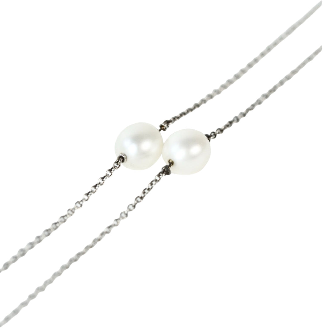 Tiffany Silver Peal Long Necklace