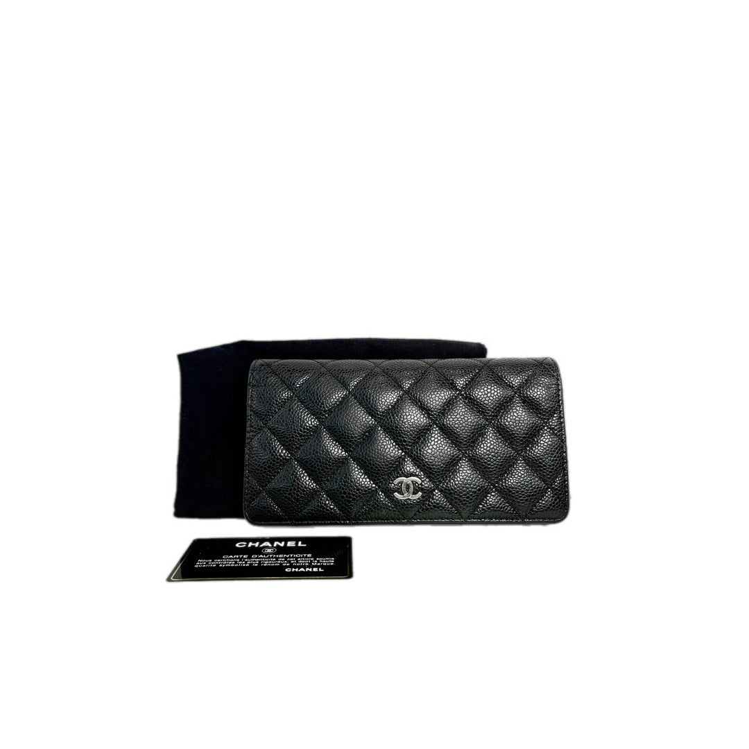 Chanel Black CF Fold Wallet