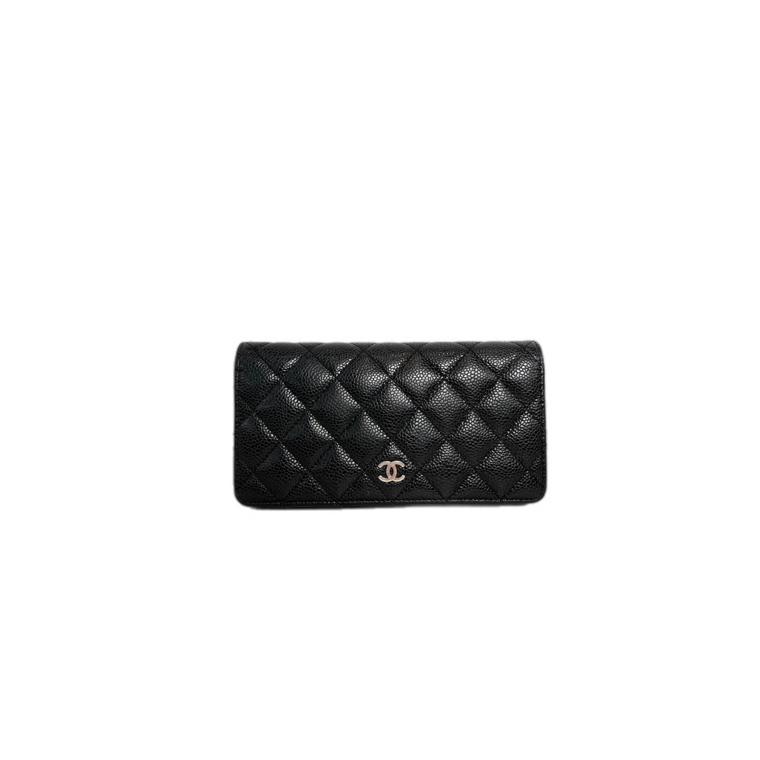 Chanel Black CF Fold Wallet