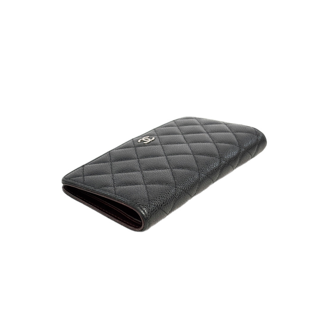 Chanel Black CF Fold Wallet
