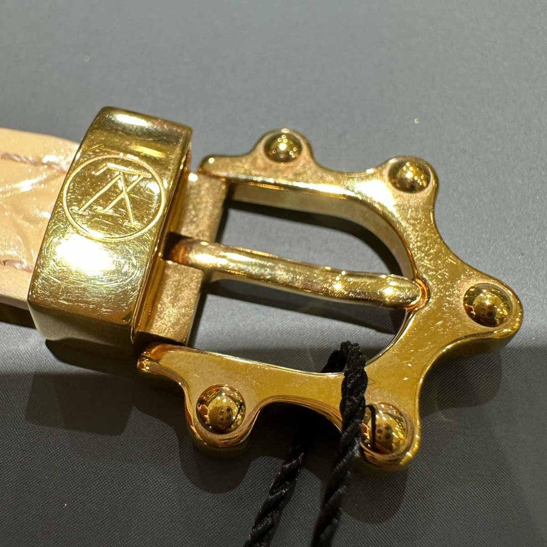Louis Vuitton Beige Monogram Vernis Triple Tour Bracelet