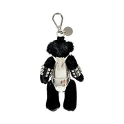 Prada Vintage Black Teddy Bear Keychain Charm